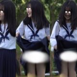 【パンコレ】美少女JKがセルフスカートめくりでパタパタパンチラ！？www