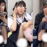 【パンコレ】夏を感じる、制服JKたちの座りパンチラと透けブラと…www