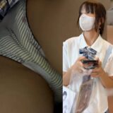 【HONEYsPOT】他サイトで人気だった制服+シミ付き縞パン作品が再販！