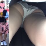 【HONEYsPOT】優等生タイプの生Pたまらん…wwwテーマパークの制服ちゃんの白サテンパンツ