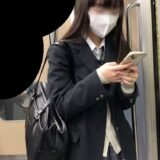 【Pcolle】程よい肉付きの色白ＪＫをじっくりと観察！